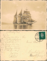 Ansichtskarte  Schiffe Segelschiffe Segelboote 1930  Gel. Stempel Flensburg - Voiliers
