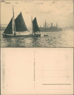 Ansichtskarte Hamburg Hafen Dampfer Und Segelboot 1913 - Other & Unclassified