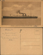 Ansichtskarte  Schiffe Steamer Dampfer "Hansa" Der Hamburg-Amerika Linie 1921 - Passagiersschepen