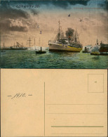 Ansichtskarte Hamburg Hafenstimmungsbild - Dampfer Steamer 1912 - Other & Unclassified