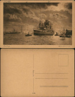 Ansichtskarte Hamburg Hafenstimmung Dampfer Steamer 1928 - Other & Unclassified