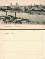 Ansichtskarte Mainz Von Der Strassenbrücke. Dampfer Steamer 1912 - Mainz