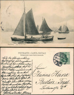 Ansichtskarte Hamburg Ewer Auf Der Elbe - Segelboote 1911 - Other & Unclassified