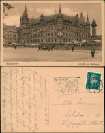 Ansichtskarte Wiesbaden Markt M. Rathaus 1929 - Wiesbaden