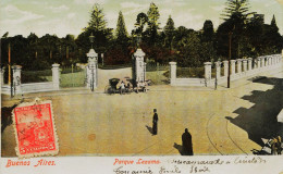 2036 - Argentine -  BUENOS AIRES  :  Parque  Lezama - Circulée En 1908  -  Dos Non Séparé - Argentinië