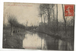 Hesdin (62) : Les Bords De La Canche Vers Une Maison En 1908 (animé) PF. - Hesdin