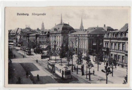 39059907 - Duisburg Mit Strassenbahn In Der Koenigstrasse Ungelaufen  Gute Erhaltung. - Duisburg