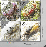 SOUTH KOREA, 2022, MNH,PROTECTED MARINE SPECIES, CRUSTACEANS, CRABS,4v - Crustacés