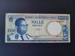 CONGO 1000 FRANCS 1961.SUP - République Du Congo (Congo-Brazzaville)