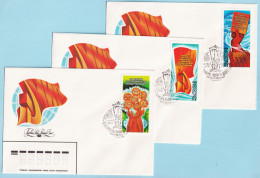 USSR 1979.1205. Peace Program. 3 Unused Covers (FDC) - 1970-79