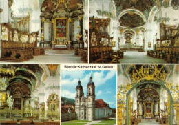 3 AK Schweiz * Die Barock-Kathedrale In St. Gallen - Erbaut 1755 - 1767 - Seit 1983 UNESCO Weltkulturerbe * - San Galo