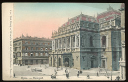 HUNGARY BUDAPEST Old Postcard  Opera With Advertising Print  1910. Ca - Ungarn