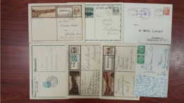 AUSTRIA > 1930-39 POSTAL HISTORY> 7 STATIONARY CARDS FROM SELZTHAL, NEUSTIRT, SIMBACH, BREGENZ AND WIEN - Briefe U. Dokumente