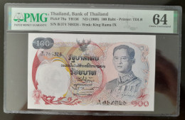 THAILANDE 100 BAHT 1968.PMG64 - Tailandia