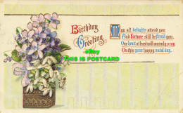 R618477 Birthday Greeting. May All Delights Attend You And Fortune Still Be Frie - World