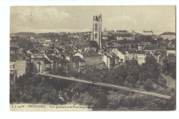 32520 - Fribourg Vue Générale Et Pont Suspendu - Fribourg