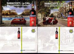(A0) Ramazzotti,la Città,dove La Quotidianità è Straordinaria,Promocard 8394,8395(2cart.f-r) - Advertising