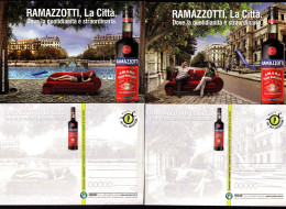 (A0) Ramazzotti,la Città,dove La Quotidianità è Straordinaria,Promocard 8394,8395(2cart.f-r) - Werbepostkarten