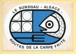 LE SUNDGAU - ALSACE / ROUTES DE LA CARPE FRITE / Autocollant / Sticker (voir Scan Recto/verso) - Pegatinas