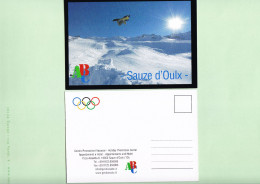(A2) Sauze D'Oulx, Sede Olimpiadi, ABC Immobiliare (1 Cart.f-r) - Publicité
