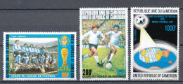 VOETBAL - WERELDKAMPIOENSCHAPPEN 1978 - FIFA WORLD CUP - CAMEROUN** - TEAM ARGENTINIA - WORLD MAP - PLAYERS        Hk165 - 1978 – Argentine