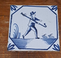 Carreau Delft Antique. Holland. 13 Cm X 13 Cm. 9. - Delft (NLD)