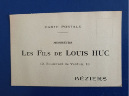 Les Fils De Louis Huc . Béziers. - Reclame
