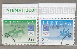 LITHUANIA 2004 Olympic Games MI 855-856 Used(o) #Lt807 - Lituania