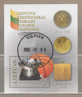 LITHUANIA 2003 Sport Basketball MI Bl 29 Used(o) #Lt808 - Lituanie