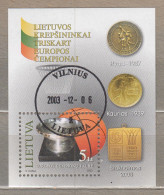 LITHUANIA 2003 Sport Basketball MI Bl 29 Used(o) #Lt808 - Litouwen