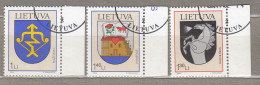 LITHUANIA 2004 Coat Of Arms MI 838-840 Used(o) #Lt809 - Litauen