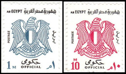 1972 - EGIPTO - SERVICIO OFICIAL - YVERT TS 86,87 - Gebruikt