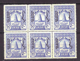 Irak / Iraq Dienst Service 128 Block Of 6 MNH ** (1942) - Irak