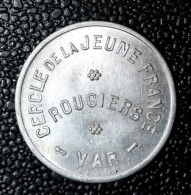 Jeton De Nécessité "5c / Cercle De La Jeune France - Rougiers - Var" - Monetari / Di Necessità