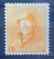 België, 1919, Nr 175, Ongebruikt *, Mooi Gecentreerd, OBP 55€ - 1919-1920 Roi Casqué