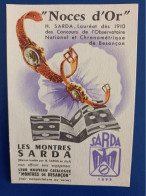 "Noces D'Or" . Les Montres Sarda. Besançon. - Advertising