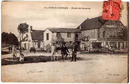 FRANCE - VILLIERS SAINT GEORGES - Route De Sézanne - Facteur - Villiers Saint Georges