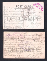 2 TWO REAL PHOTOS POSTCARDS PORTUGAL CORPO EXPEDICIONÁRIO PORTUGUÊS - ENVIADOS DE FRANÇA EM 1917 - Other & Unclassified