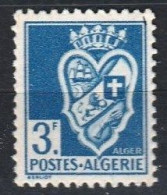 Année 1942-N°181 Neuf**MNH : Armoiries  D'Alger (3f.bleu) - Ungebraucht