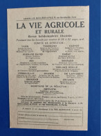 La Vie Agricole Et Rurale. - Advertising