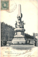 CPA Carte Postale Espagne Barcelona Monumento De Rius Y Taulet 1903 VM80417 - Barcelona