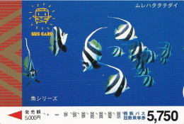 Japan Prepaid Bus Card 5750 - Fish Fishs Underwater - Giappone