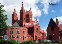 Belarus Minsk Red Church New Postcard - Wit-Rusland