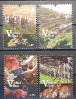 2016 - Portugal - MNH - Portuguese Old Vines - 4 Stamps + Souvenir Sheet Of 1 Stamp - Ongebruikt