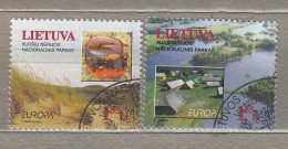 LITHUANIA 1999 Europa Lakes Amber  MI 693-694 Used(o) #Lt814 - Lituanie