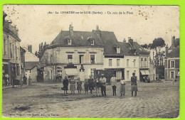 72 - La CHARTRE-sur-le-LOIR +++ Un Coin De La Place +++ Belle Animation +++ Carte Pas Courante +++ - Other & Unclassified