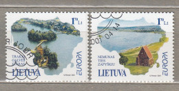 LITHUANIA 2001 Europa Lakes Churches  MI 756-757 Used(o) #Lt815 - Lithuania