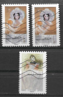 France 2016 Oblitéré Autoadhésif   N° 1262  ( 2 Exemplaires )  &  N° 1266  ( 1 Exemplaire )    "  Portraits - Used Stamps