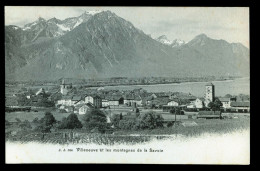 14868 - SUISSE - VILLENEUVE Et Les Montagnes De La Savoie - DOS NON DIVISE - Villeneuve