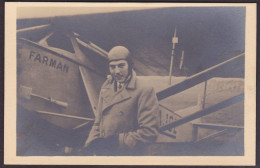 CPA Aviation Avion Aviateur Carte Photo RPPC écrite Le Comte De Paris FARMAN - 1919-1938: Interbellum